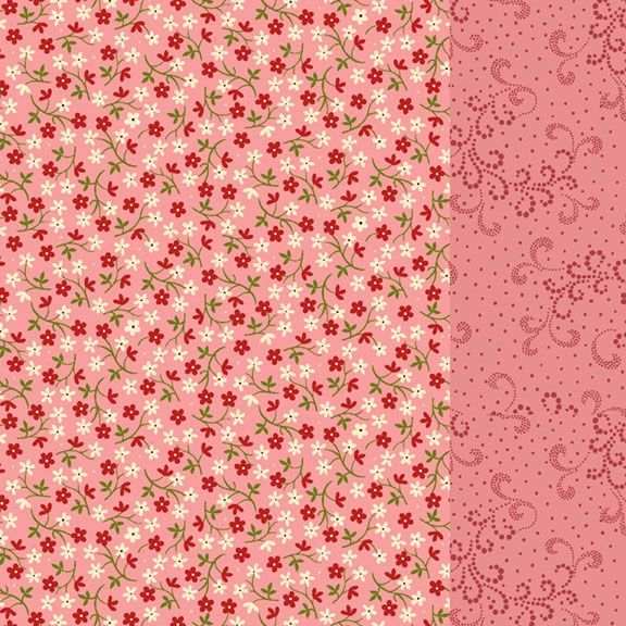 Patrick's Promise Strip-It 5 1/4" Pink fabric by Chris Schulte for Marcus Fabrics, sold in 1/2 yard increments