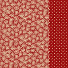 Patrick's Promise Strip-It 5 1/4 inch red fabric by Chris Schulte for Marcus Fabrics, sold in half-yard increments