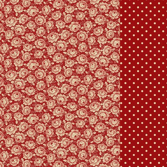 Patrick's Promise Strip-It 5 1/4 inch red fabric by Chris Schulte for Marcus Fabrics, sold in half-yard increments