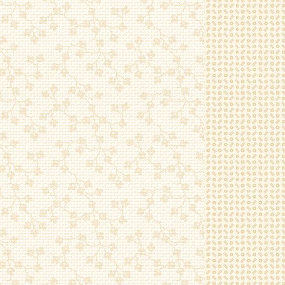 Patrick's Promise Strip-It 5 1/4" cream fabric by Chris Schulte for Marcus Fabrics sold in half-yard increments