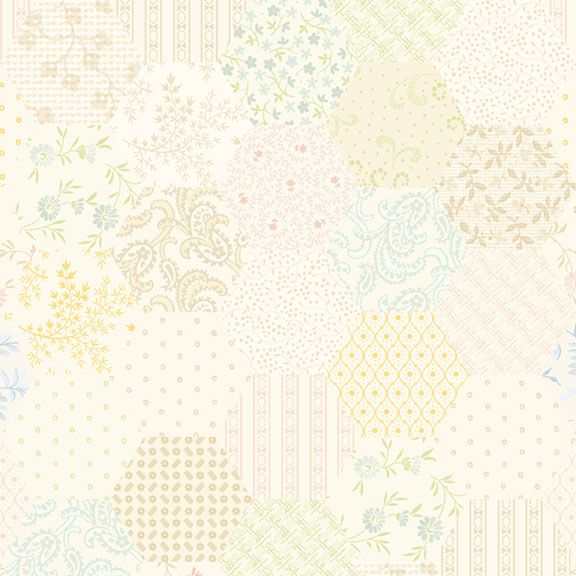 Patrick's Promise Honeycomb Vanilla fabric by Chris Schulte for Marcus Fabrics in warm, timeless quilt-inspired design