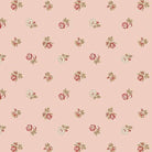 Love Letters Tossed Floral Pink fabric by Dawn Heese featuring vintage letter and floral motifs