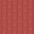 Red Love Letters Leaves fabric with circles design by Dawn Heese for Marcus Fabrics, sold in half-yard increments