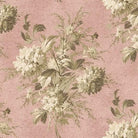 Yardley House Girder Pink vintage floral cotton fabric with pink bouquets and beige backdrop