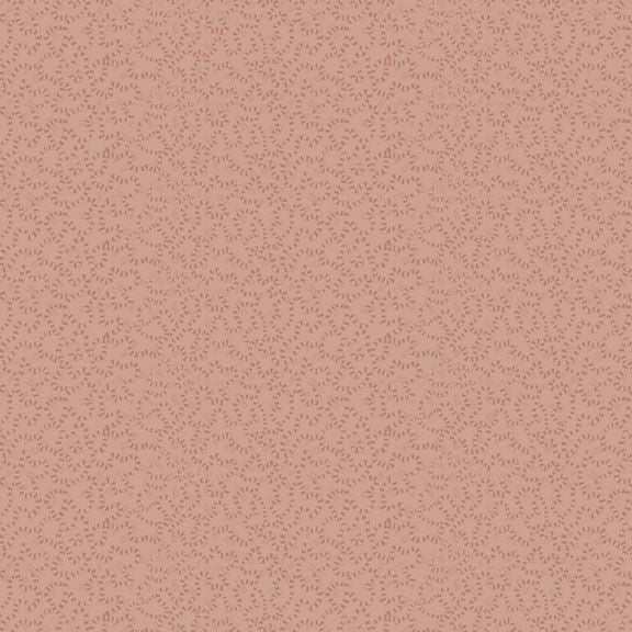 Yardley House Dance Pink fabric with pink floral bouquets and green foliage on beige background