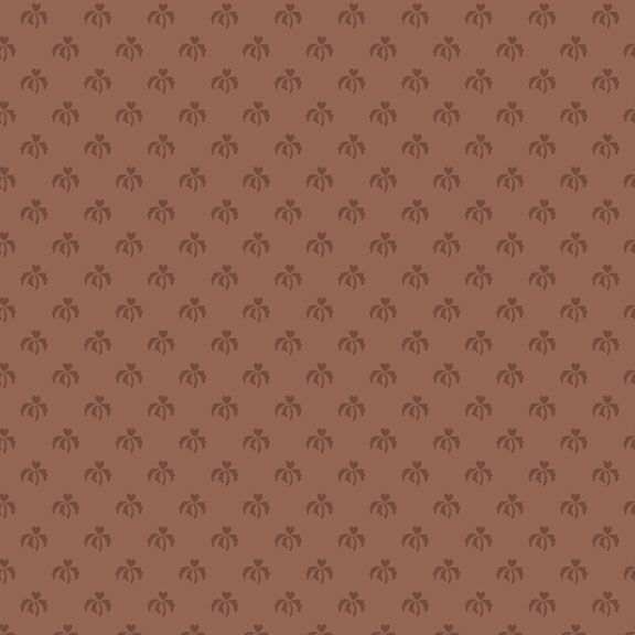 Close-up of Yardley House Bows Rose cotton fabric with pink floral bouquets, green foliage, and subtle plaid accents on beige background.