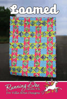 PATTERN Loomed quilt by Catherine Cureton featuring square-in-square star blocks and woven ribbon design