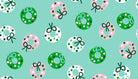 Merry Happy Bough Down Christmas novelty wreath pattern with colorful dots and frost by Kimberly Kight for Ruby Star Society