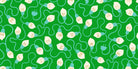 Merry Happy High Strung Christmas vintage light bulbs fabric by Kimberly Kight with bold holiday colors and ornaments
