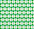 Merry Happy Happy Hexie Christmas vintage geometric plaid fabric with metallic verdant accents by Kimberly Kight