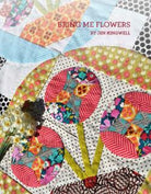 Bring Me Flowers Quilt Pattern with floral and alternating blocks for hand piecing and appliqué by Jen Kingwell Designs