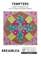 Breamlea Tempter Templates acrylic set for 12-inch quilt block by Jen Kingwell Designs
