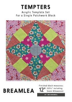 Breamlea Tempter Templates acrylic set for 12-inch quilt block by Jen Kingwell Designs