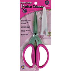 Karen Kay Buckley Perfect Scissors 7.75" multipurpose with ergonomic handles and protective blade cover