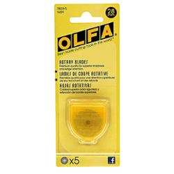 OLFA RB28-5 28mm rotary cutter blades pack of 5 for RTY-1/Y cutter