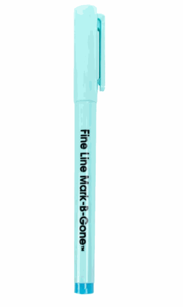 Dritz The Fine Line Water Erasable Marking Pen fine line mark-b-gone blue pen
