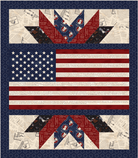 United We Stand Quilt featuring American flag design with stars and stripes pattern by Chestnut House Studios
