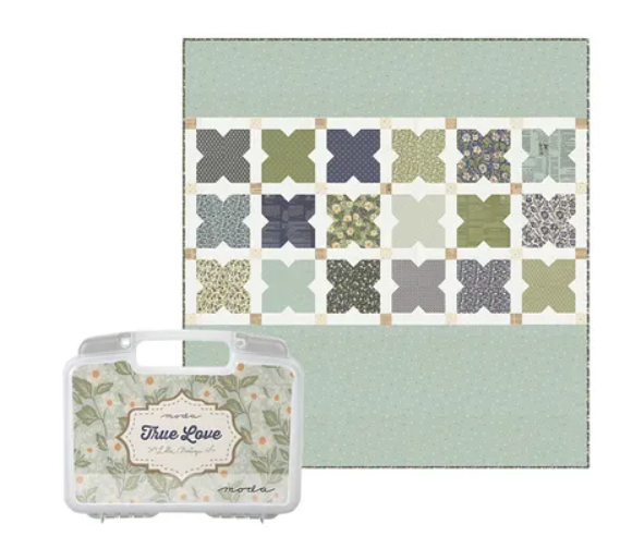 Finishing Kit fabric pieces for Mwah Quilt Pattern by Vanessa Goertzen in Moda Collectors Series