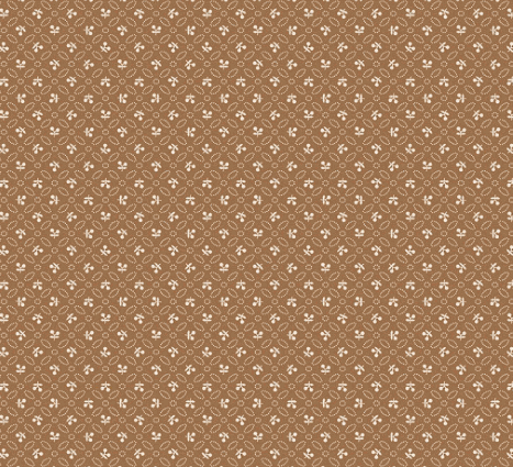 Farmer's Daughter Cherries Maple fabric by Lori Holt with vintage farm-inspired pattern in brown and white