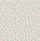 Farmer's Daughter vintage raindrop fabric by Lori Holt for Riley Blake Designs with small green floral pattern on light background