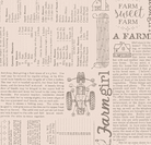 Farmer's Daughter farm life rustic fabric by Lori Holt with vintage tractor and farm text design