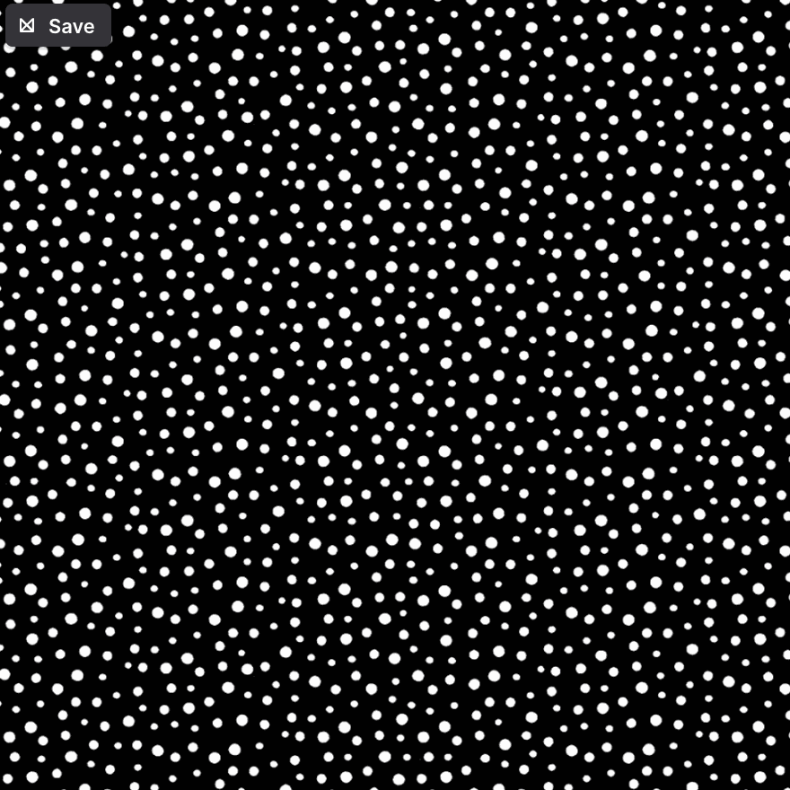 Panda Party black fabric with irregular white dots by Susy Bleasby for children's quilts