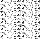 Panda Party irregular black dots on white fabric by Susy Bleasby for children's quilts
