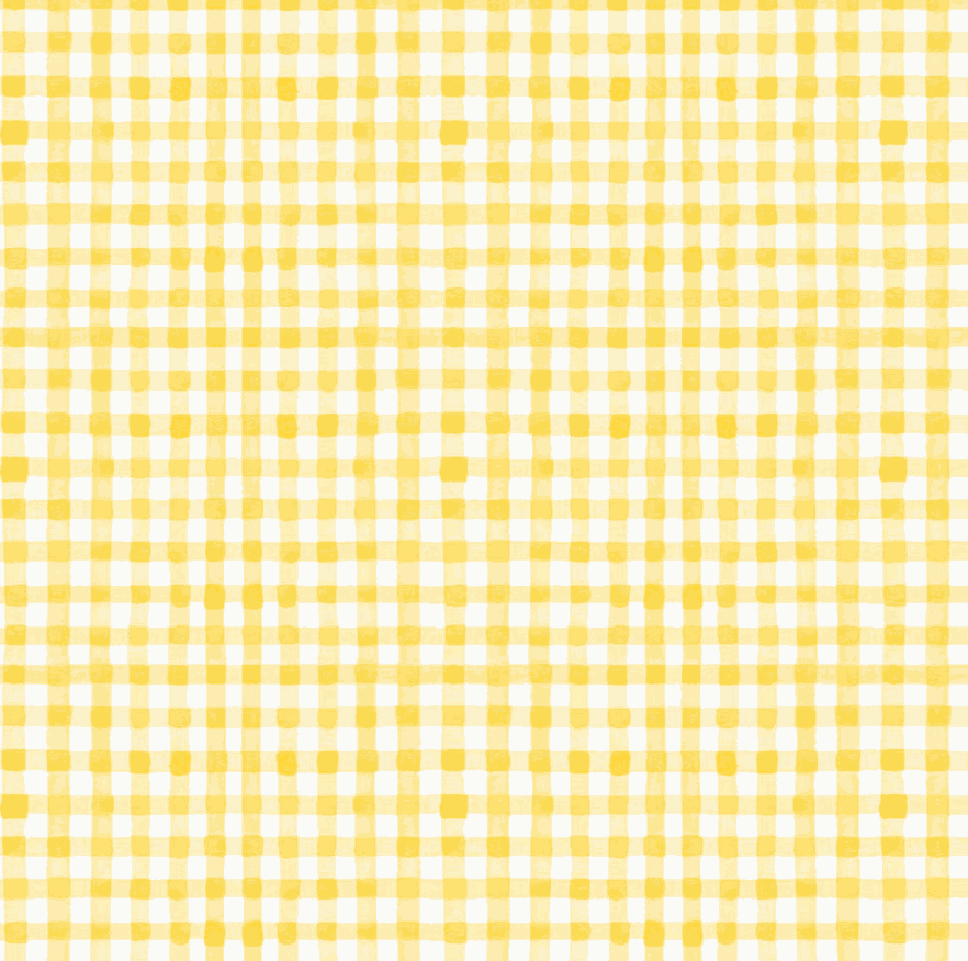 Spring Cheer fabric yellow gingham pattern by Heatherlee Chan for Clothworks