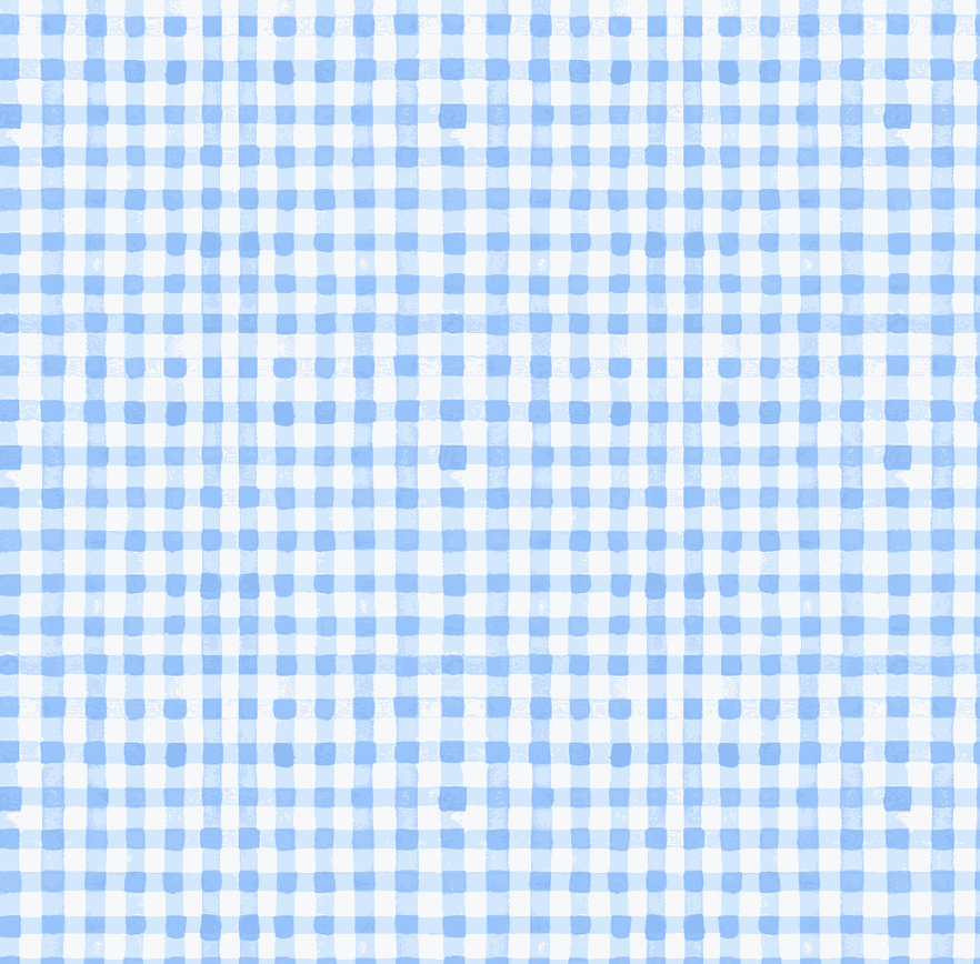 Spring Cheer fabric gingham denim pattern with vibrant pastel colors by Heatherlee Chan for Clothworks