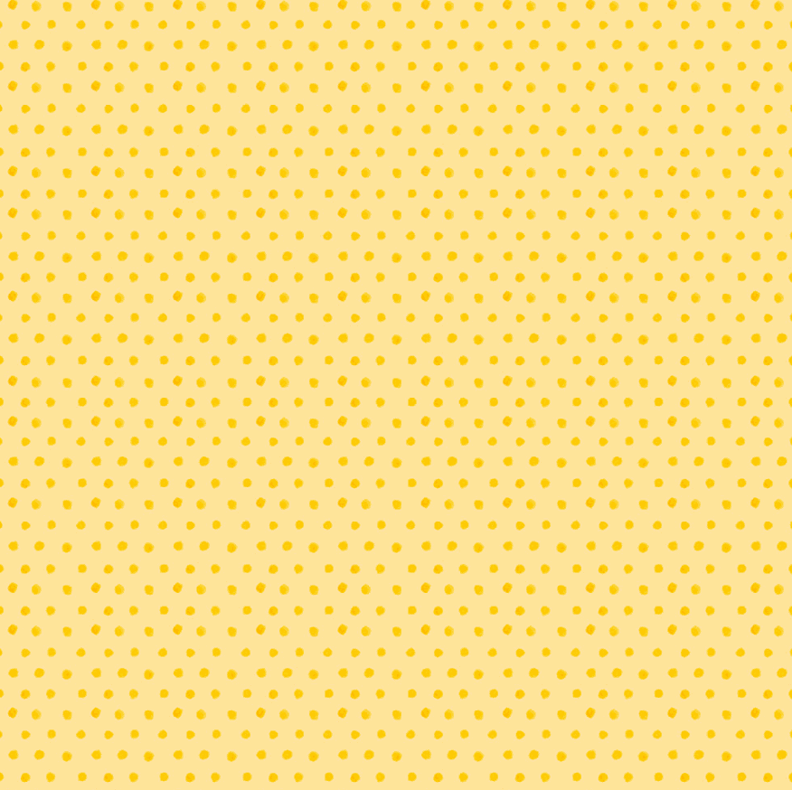 Spring Cheer yellow polka dot fabric by Heatherlee Chan for Clothworks digital print