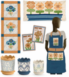 Machine Embroidery Garden Accents USB by Lori Holt for home decor embroidery designs