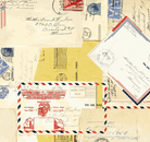 Sew America Posts Parchment fabric by J. Wecker Frisch with nostalgic Americana motifs and patriotic colors