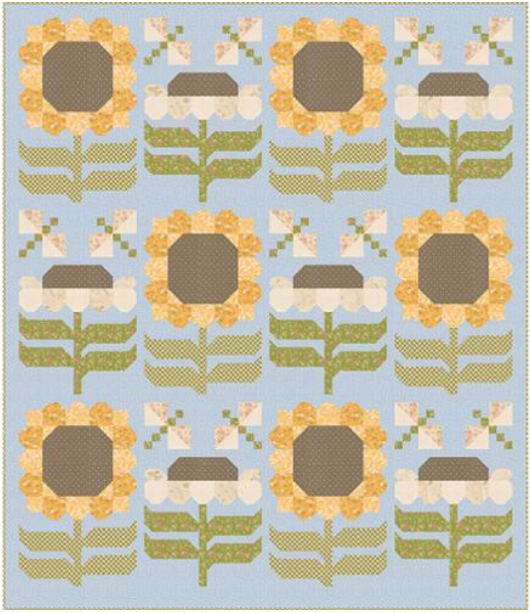 Daisy May Quit Kit quilt top and fabric set by Stacy Iest Hsu for Moda Fabrics 67"x77.5"