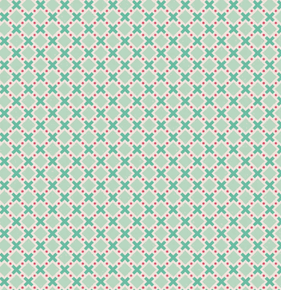Berry & Sage Wildflowers fabric by Lori Holt with criss cross sage pattern and vintage-inspired florals