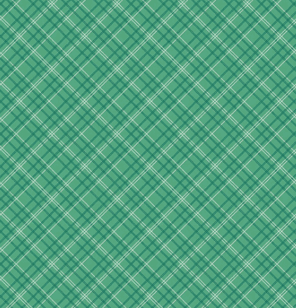 Berry & Sage Wildflowers plaid fabric in coral, sage, and latte tones by Lori Holt