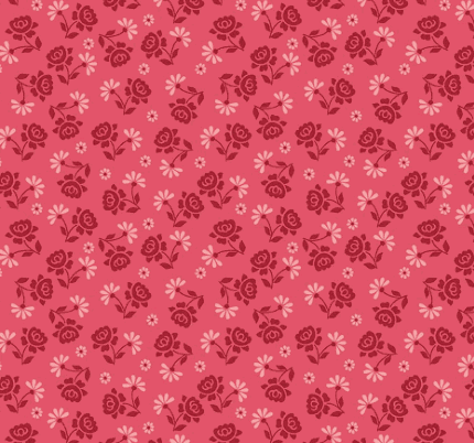 Berry & Sage Wildflowers fabric featuring vintage-inspired tea rose florals and sage tones by Lori Holt