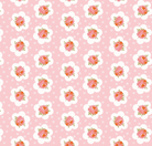Peach Cobbler Tea Tin Rose Pink fabric by Lily Ashbury for Riley Blake Designs