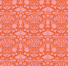 Peach Cobbler Field Study Orange fabric by Lily Ashbury for Riley Blake Designs in 1/2 yard increments