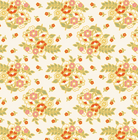 Peach Cobbler Posy Cream fabric by Lily Ashbury for Riley Blake Designs featuring wild blooms and homespun textures