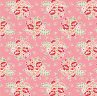 Peach Cobbler Posy Pink fabric by Lily Ashbury for Riley Blake Designs showing floral pattern and homespun texture
