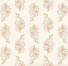 Peach Cobbler Daydream Cream fabric by Lily Ashbury featuring wild blooms and homespun textures