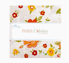 Peach Cobbler 5" fabric squares stacker by Lily Ashbury with floral and homespun designs