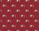 Lost Gardens of Heligan red floral fabric by Michelle Yeo for Henry Glass & Co