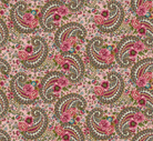Pink paisley fabric from Lost Gardens of Heligan collection by Michelle Yeo for Henry Glass & Co