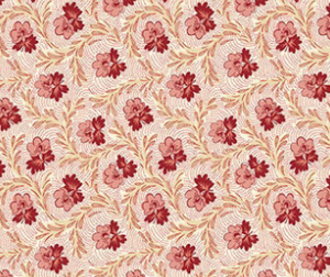 Lost Gardens of Heligan pink floral garland fabric by Michelle Yeo for Henry Glass & Co