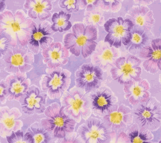 Delphinium by Janet Clare mauve floral fabric Auricula Florals 24650-17 sold in half-yard increments