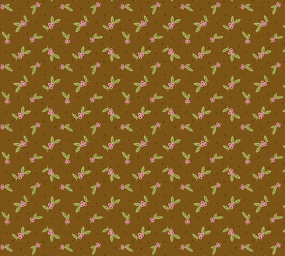 Rivermoore by Judy Jarvi Little Berry Avocado fabric A-10040-N by Andover sold in half-yard increments