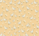 Little Ones by Makower UK yellow duck fabric yardage sold in half-yard increments