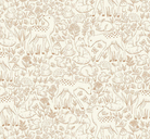 Little Ones by Makower UK Etched Brown fabric sold by half yard