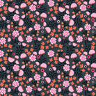 Not Scary fabric collection grey pumpkin pie pattern by Jill & Rani for Poppie Cotton